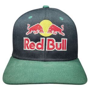 Red Bull Hat Cap Mens Green Black Outdoor Snapback Sports Motorsports Motocross